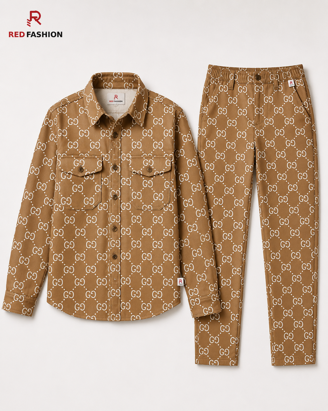 Red Fashion exclusive drop men shirt